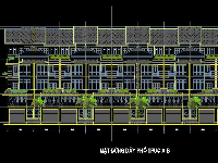 Bản vẽ Nhà liên kế phố góc 5 tầng đầy đủ kiến trúc kết cấu điện nước kích thước 5m x 26m